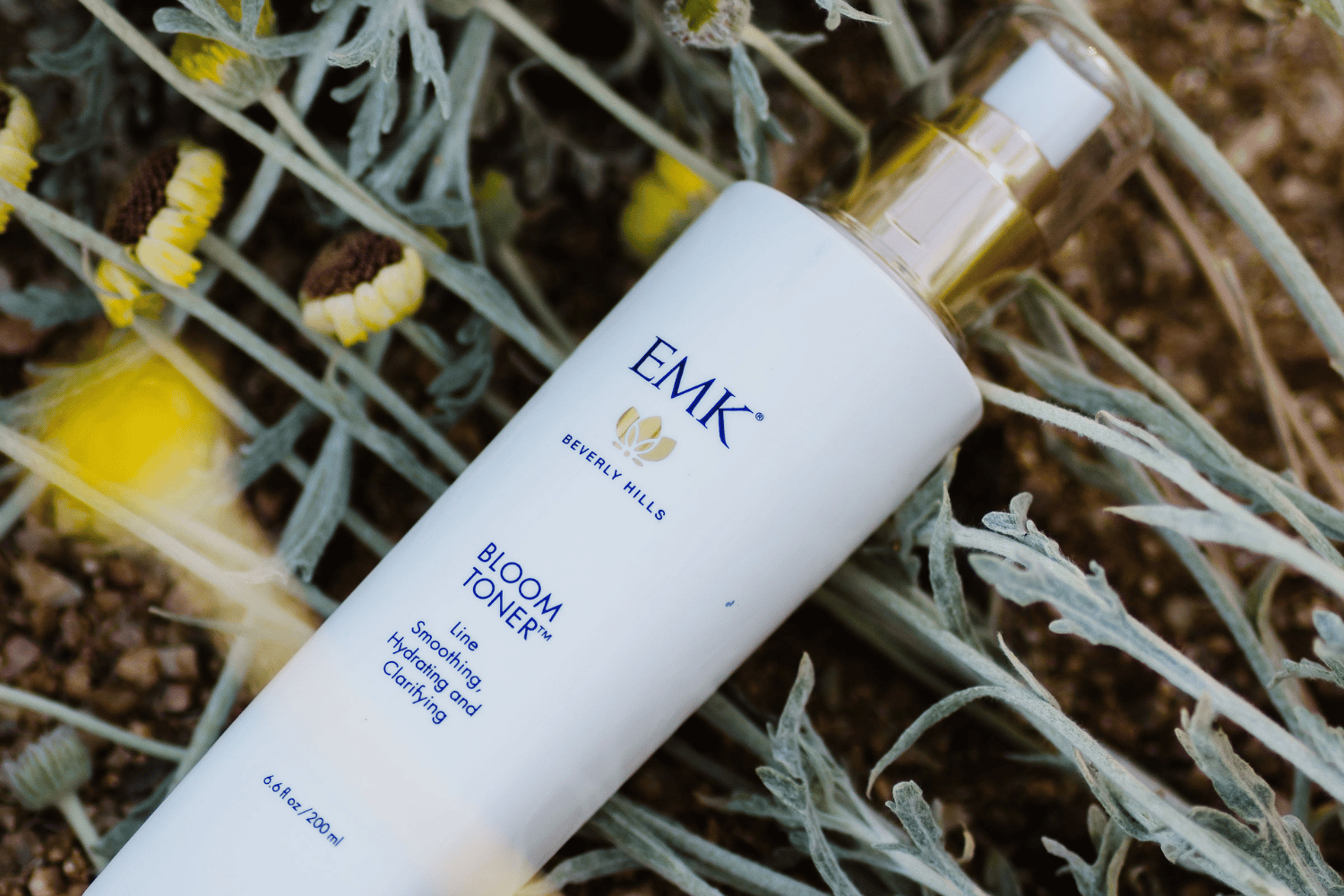 Bloom Toner botanicals for balancing and hydrating in the EMK Fresh Start Ritual