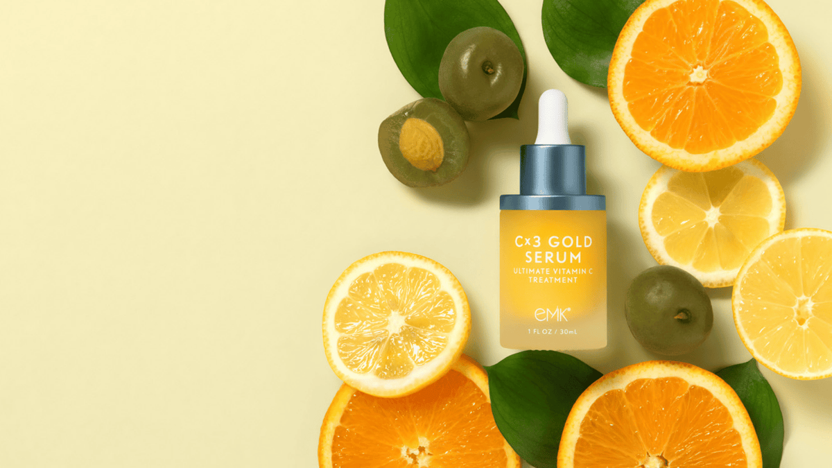 Cx3 Gold Serum with vitamin C and citrus for brightening and antioxidant defense