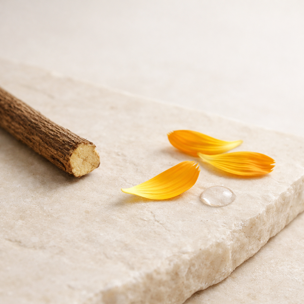 Calendula and licorice botanical ingredients