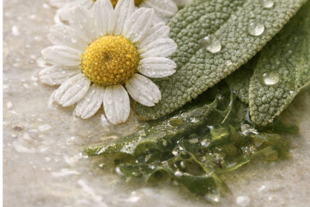 Marine and plant renewal visual by EMK Skincare