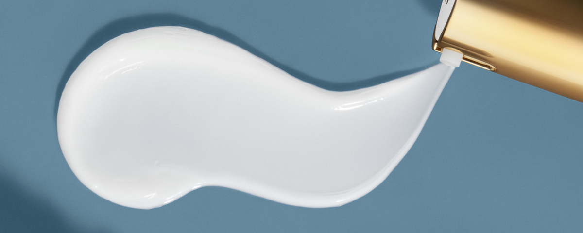 Radical Eye Cream texture banner by EMK Skincare