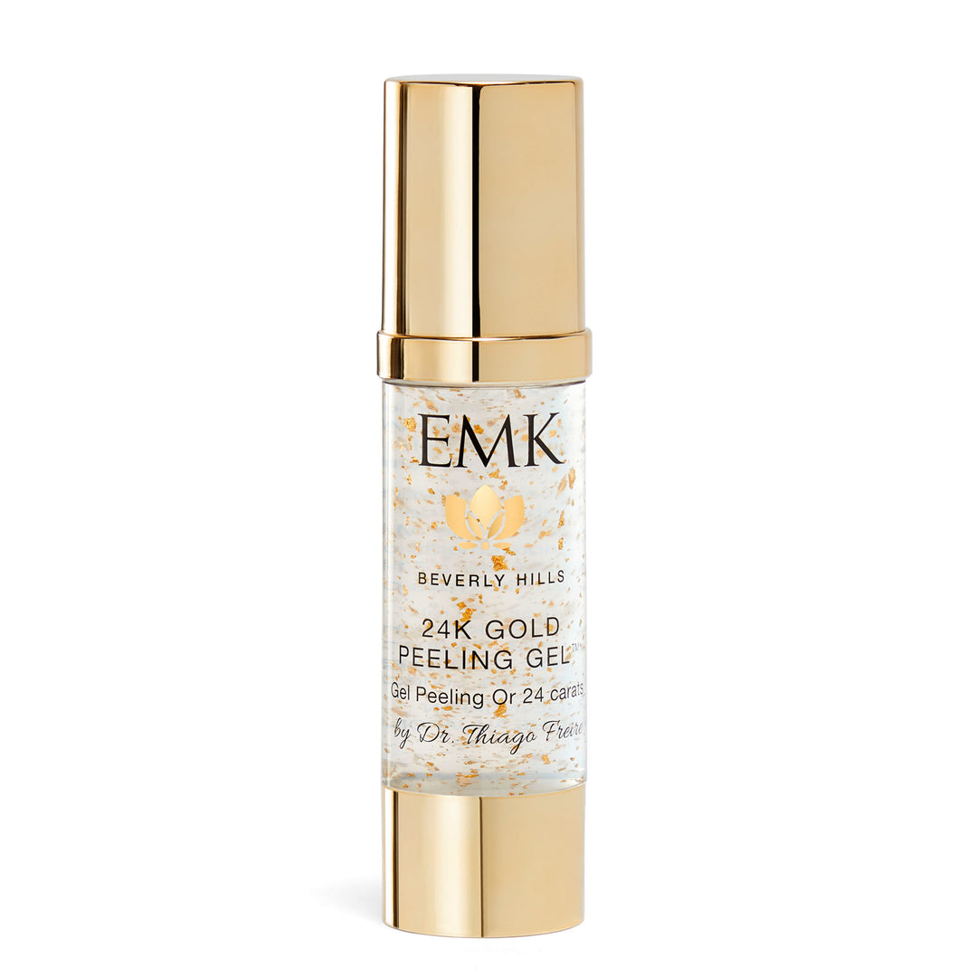  A bottle of 24K Gold Peeling Gel, a gentle and non-irritating face peeling gel