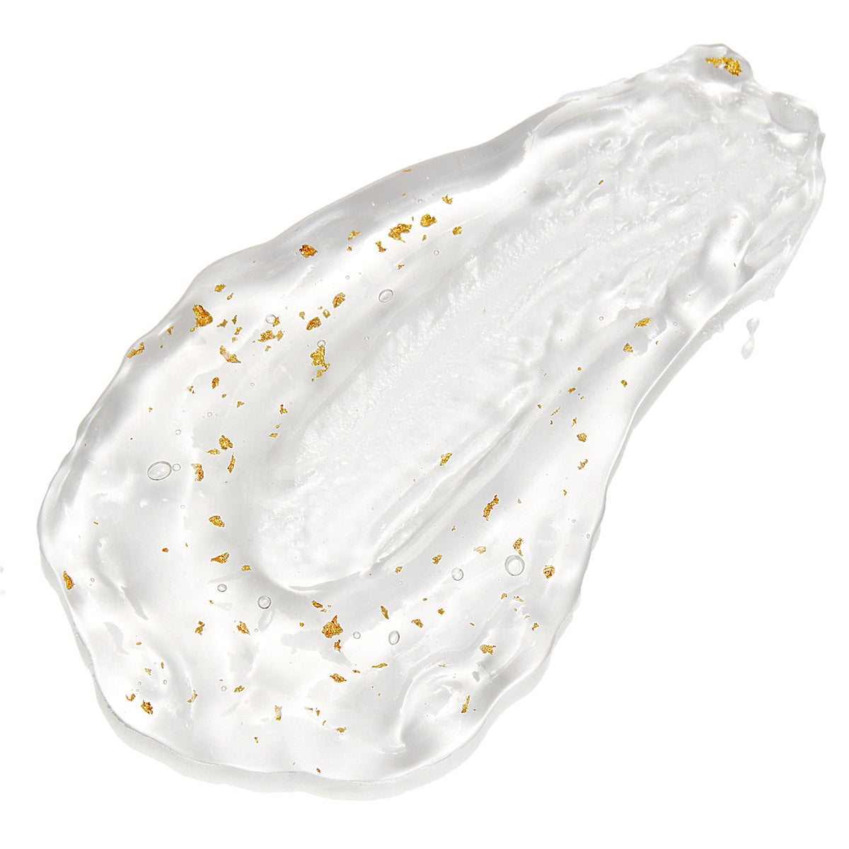 24K Gold Exfoliating Gel texture swatch by EMK Skincare
