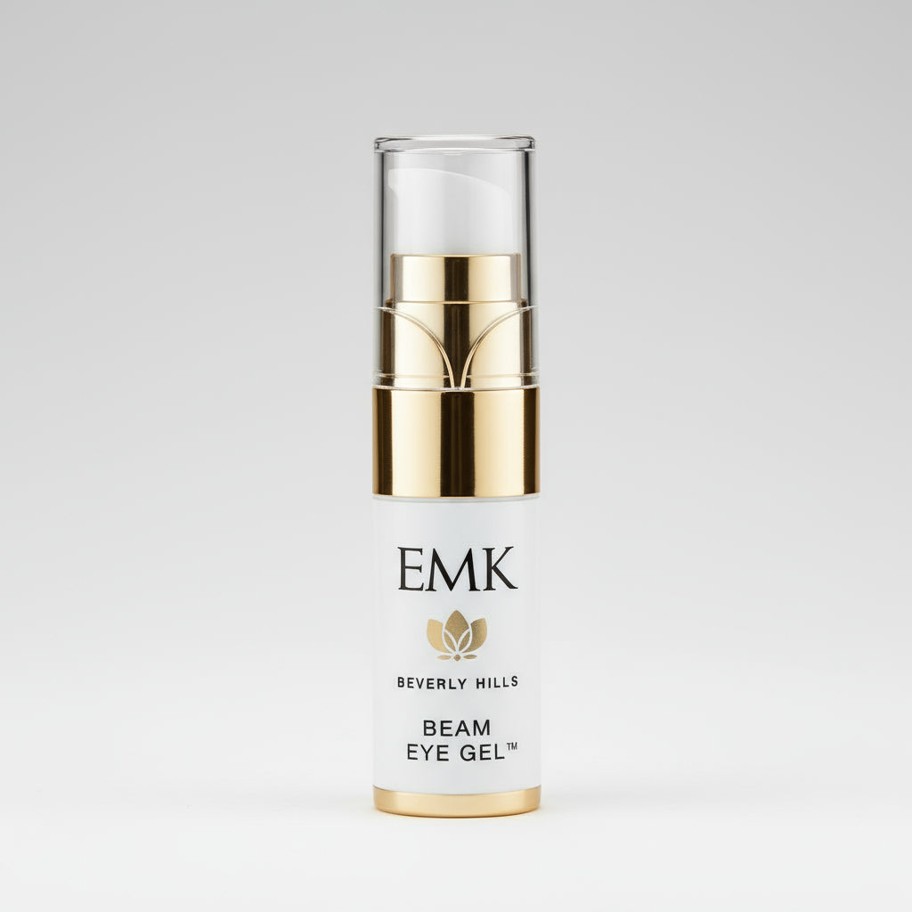 Beam Eye Gel bottle by EMK Skincare