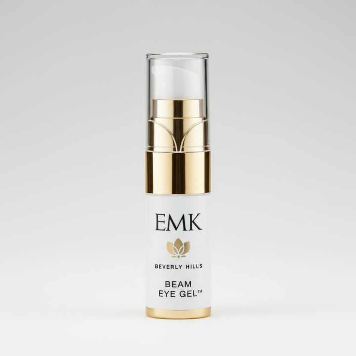 Beam Eye Gel bottle by EMK Skincare